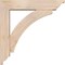 Ekena Millwork Thorton Traditional Smooth Bracket w/ Offset Brace, Douglas Fir, 5 1/2"W x 24"D x 24"H BKT0604X24X24THR01SDF - alternate 2